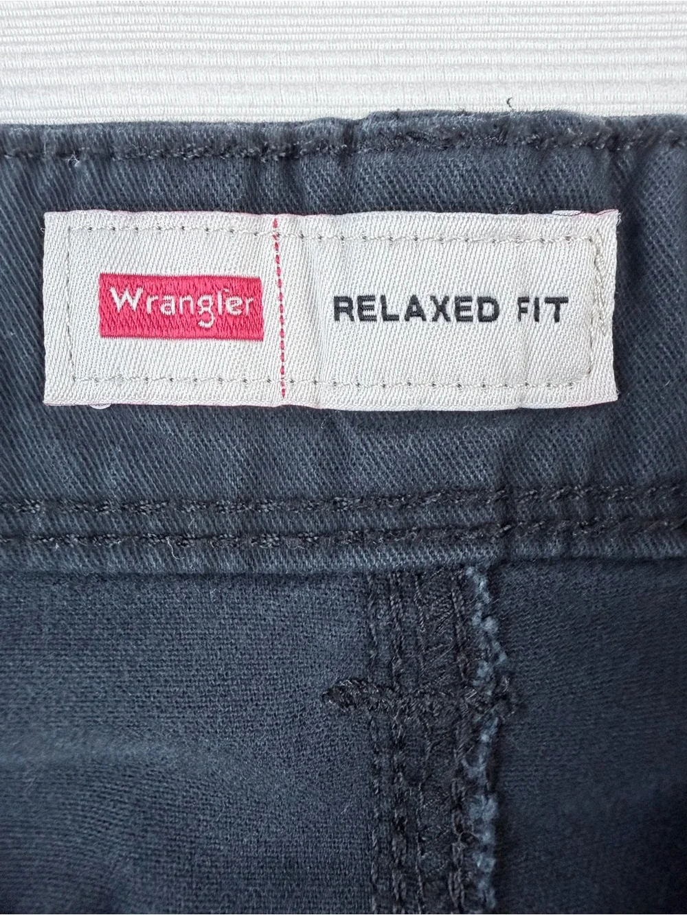 Wrangler Relax Fit Black Cargo Pants Size 34